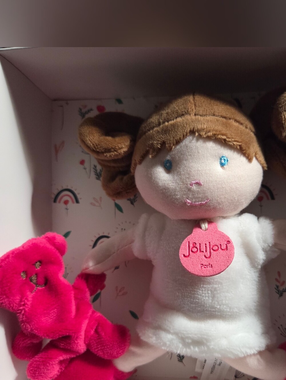 Jolijou Paris Rare New Demoiselle Blanche & Teddy Bear My First Doll France